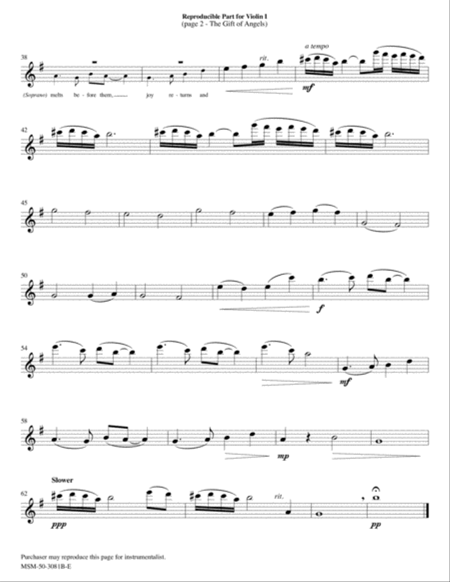 The Gift of Angels Choir scores gallery preview page 2