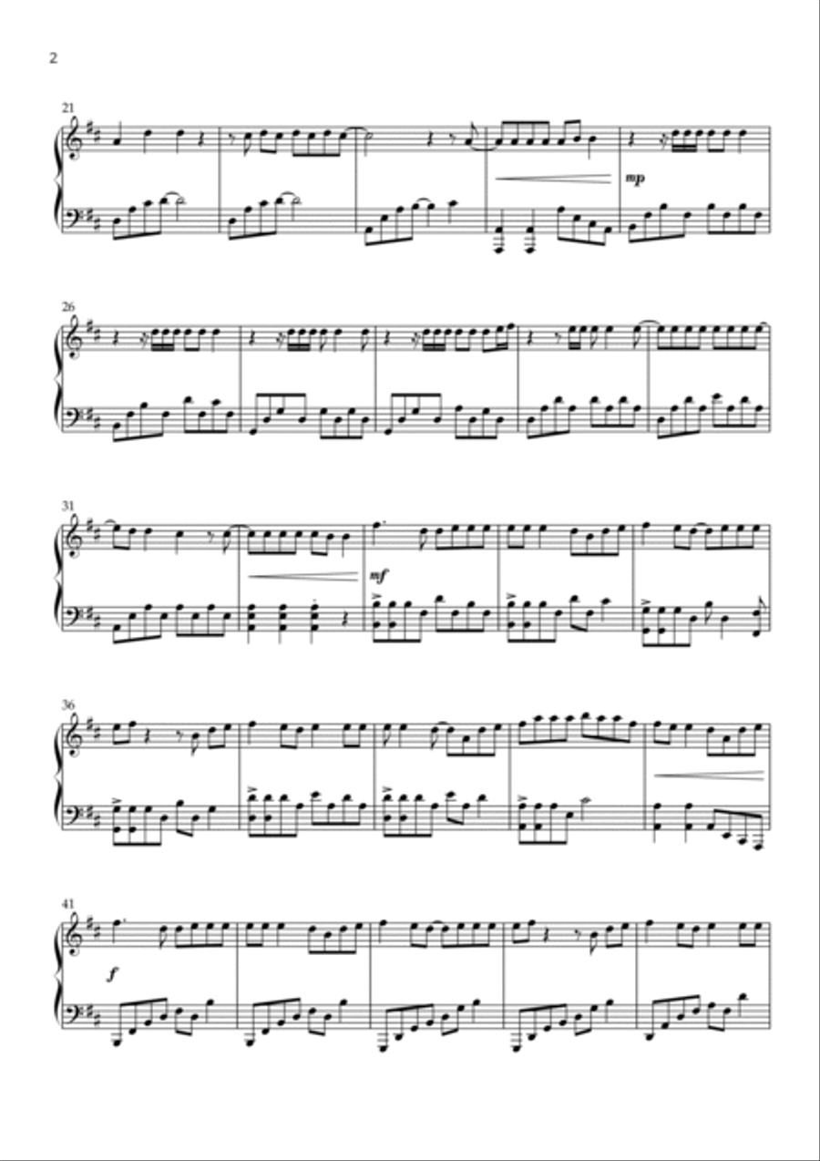 Shivers Piano Solo scores gallery preview page 2