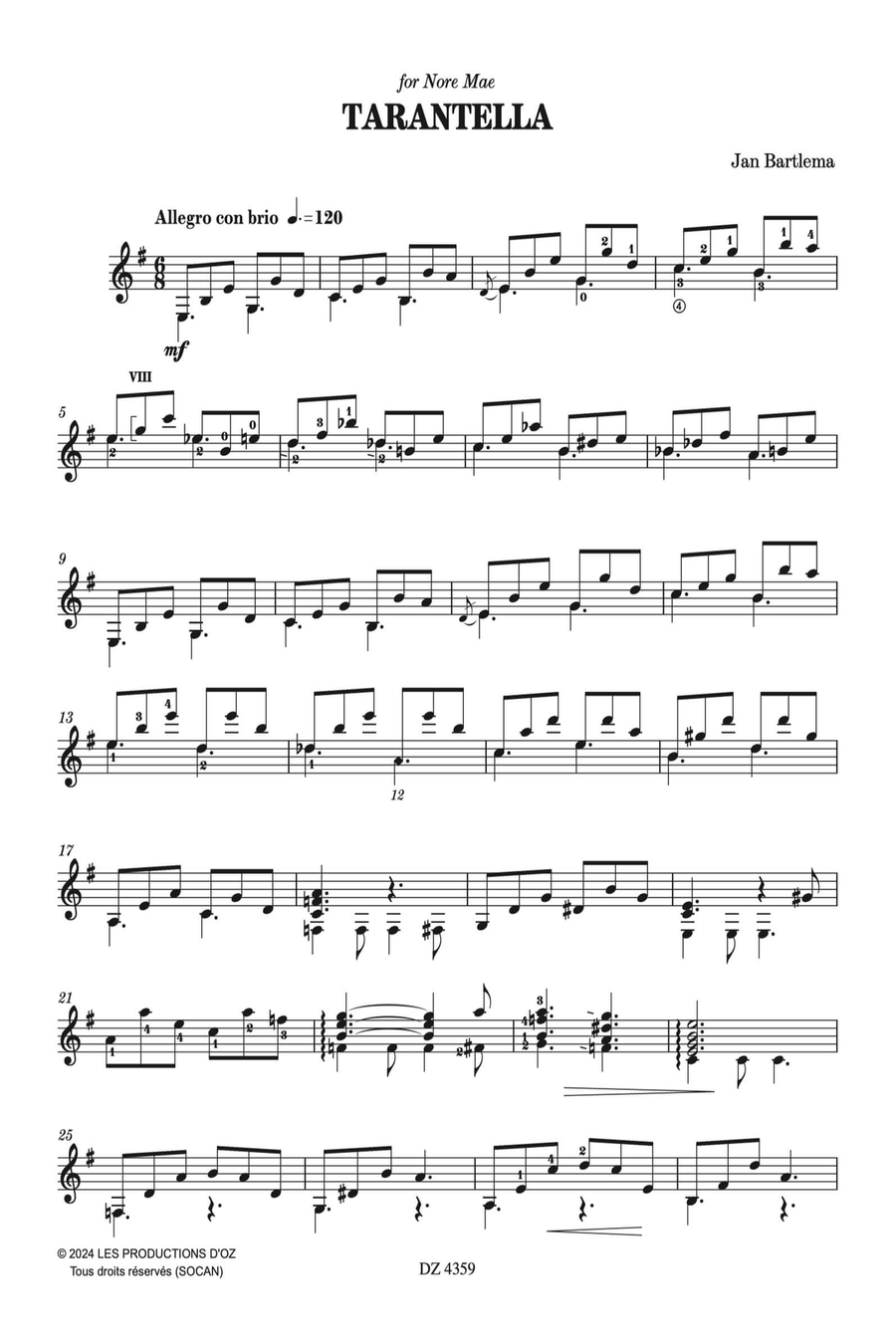Tarantella Tarantella Classical Guitar scores gallery preview page 2