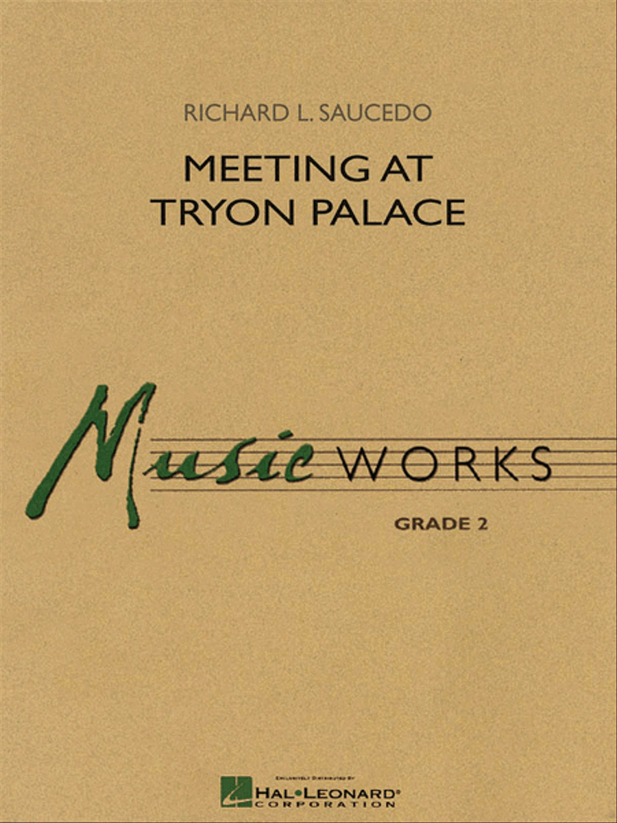 Meeting at Tryon Palace Concert Band scores gallery preview page 1