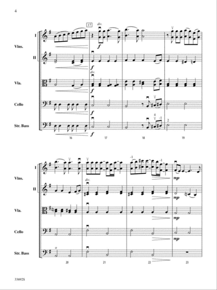 Out Here on My Own (from the motion picture Fame): Score String Orchestra scores gallery preview page 4
