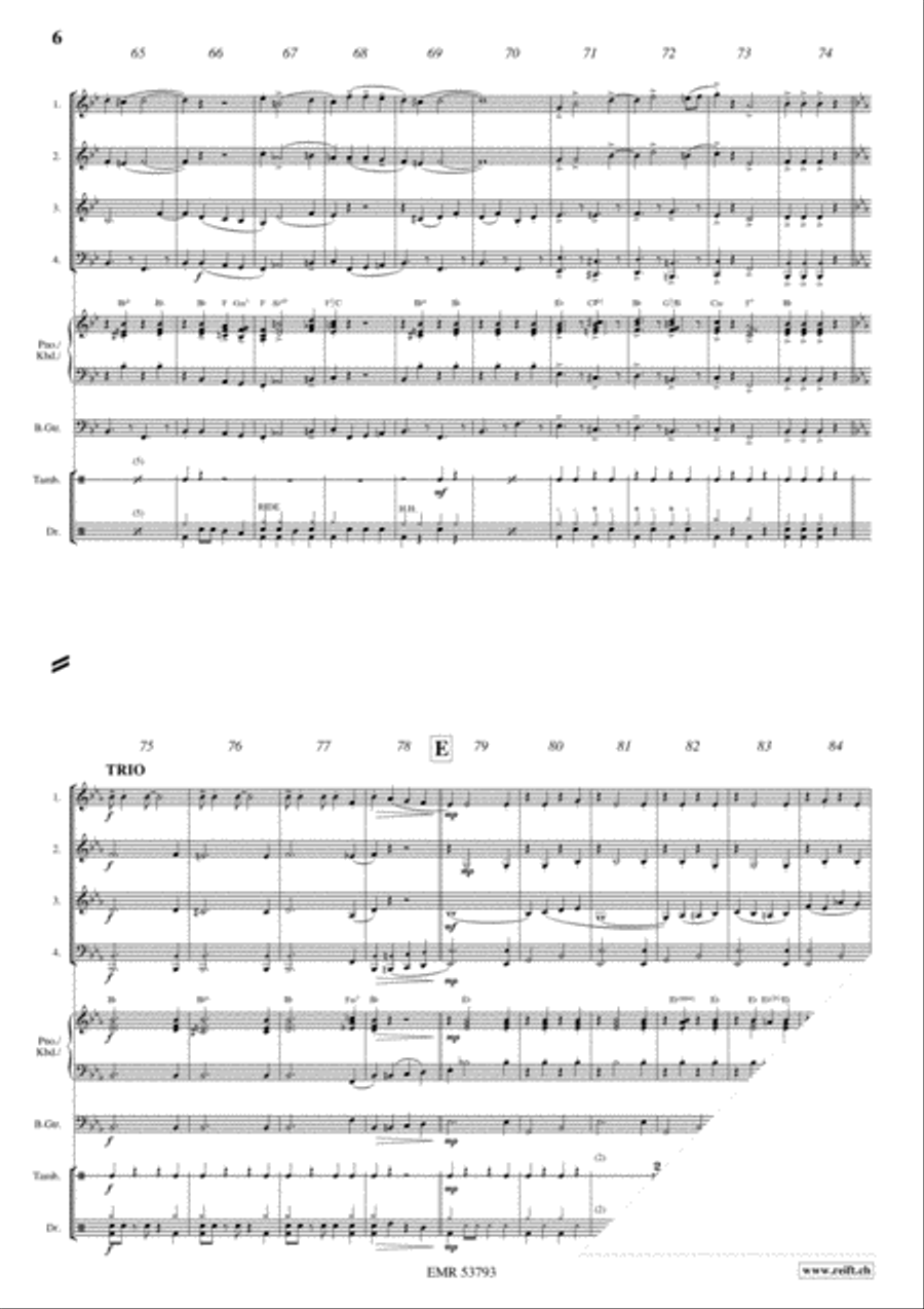 Hoch und Deutschmeister Woodwind Quartet scores gallery preview page 6