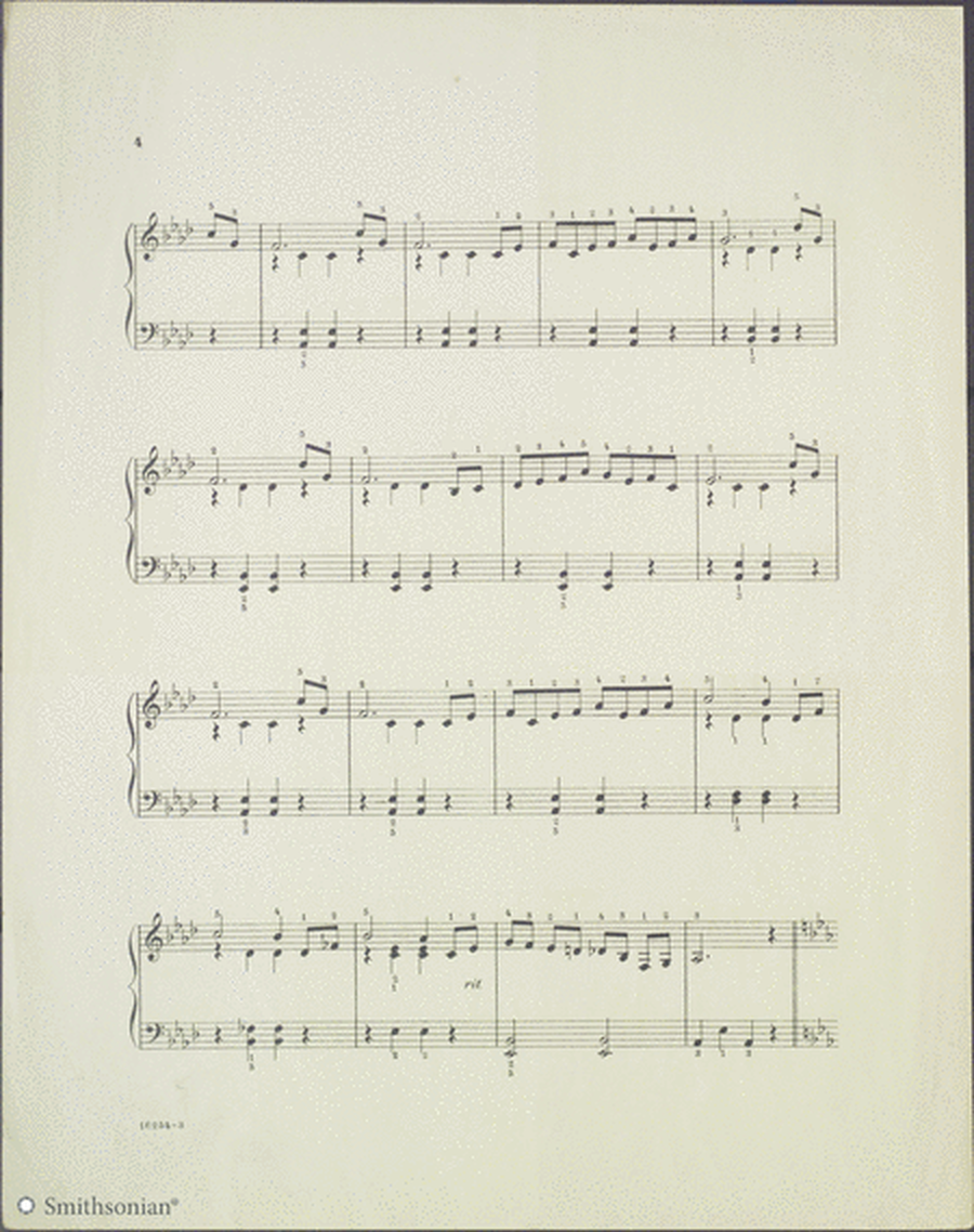 Colonial Times, Sketches for the piano: Serenade