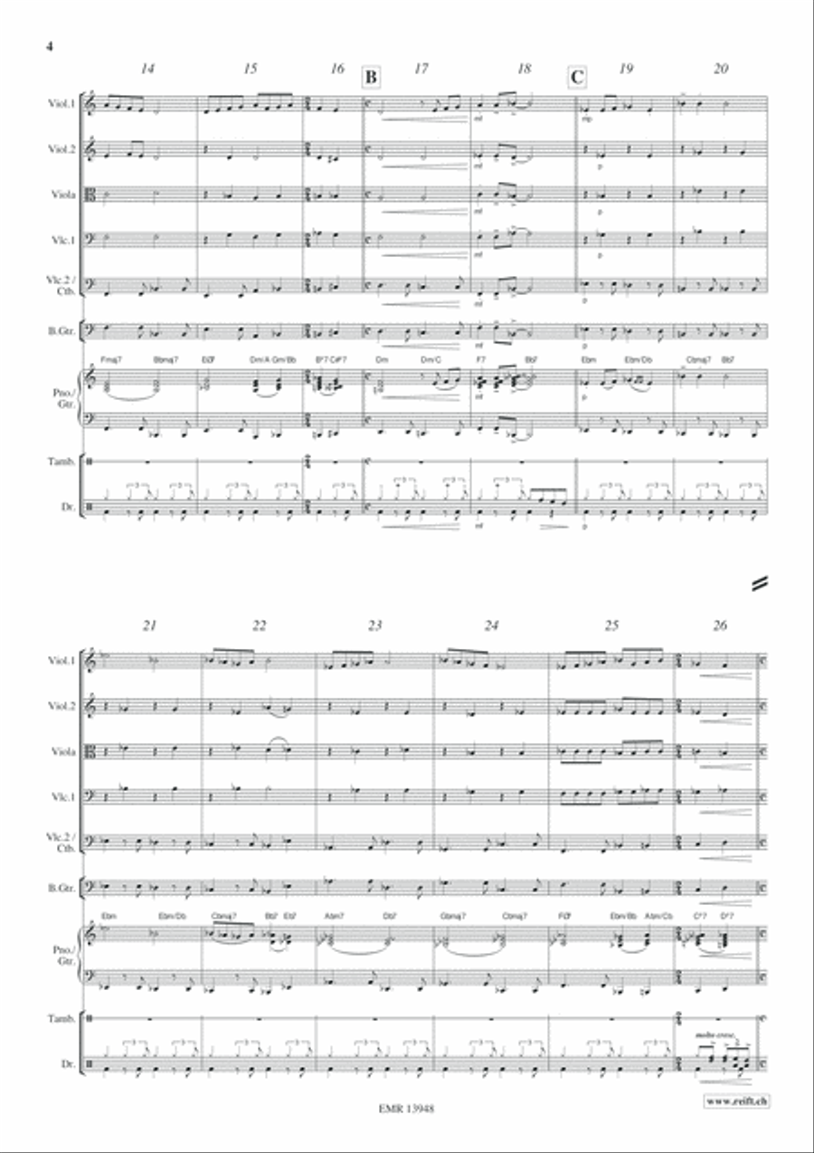 Ox And Donkey Blues Ox And Donkey Blues String Quintet scores gallery preview page 5