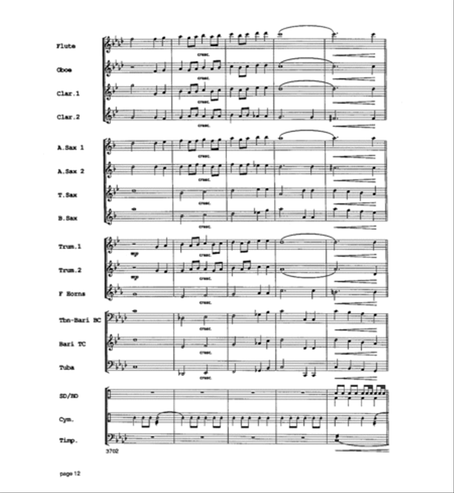 Legend of Fort Apache Concert Band scores gallery preview page 13