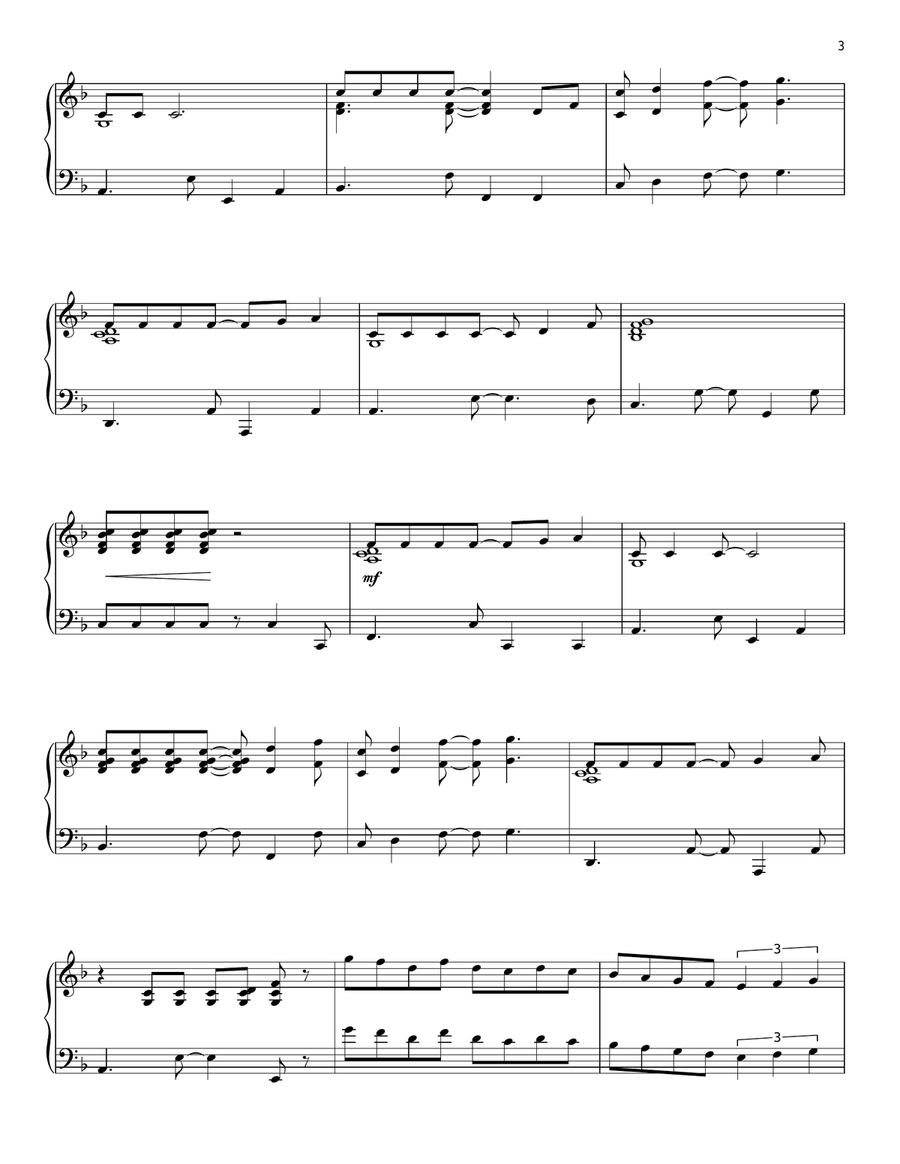 Part Of Your World [Jazz version] (from The Little Mermaid) Piano Solo scores gallery preview page 3