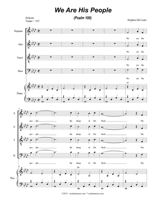 We Are His People (Psalm 100) (Solo with SATB)