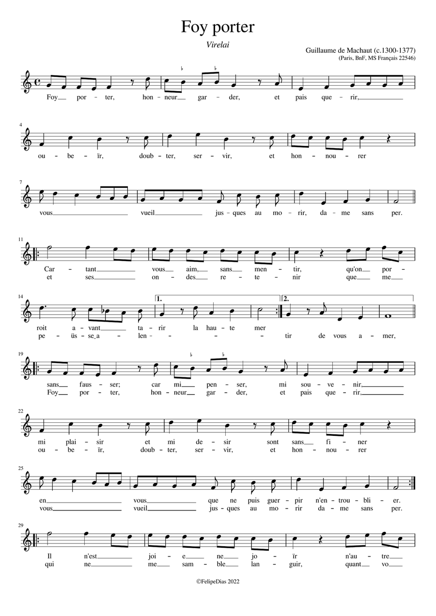 Foy porter High Voice scores gallery preview page 1