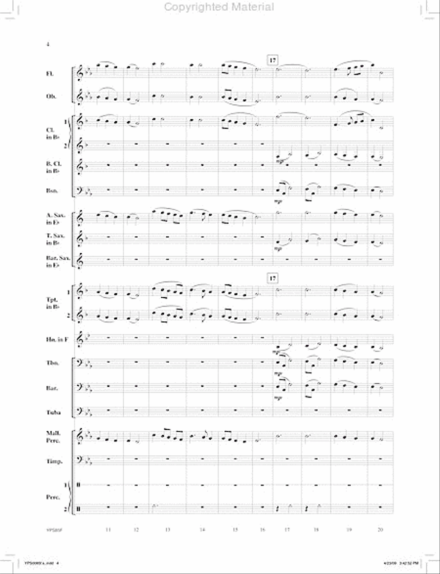 Pacem Noel Concert Band scores gallery preview page 5