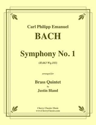 Book cover for Symphony No. 1 for Brass Quintet