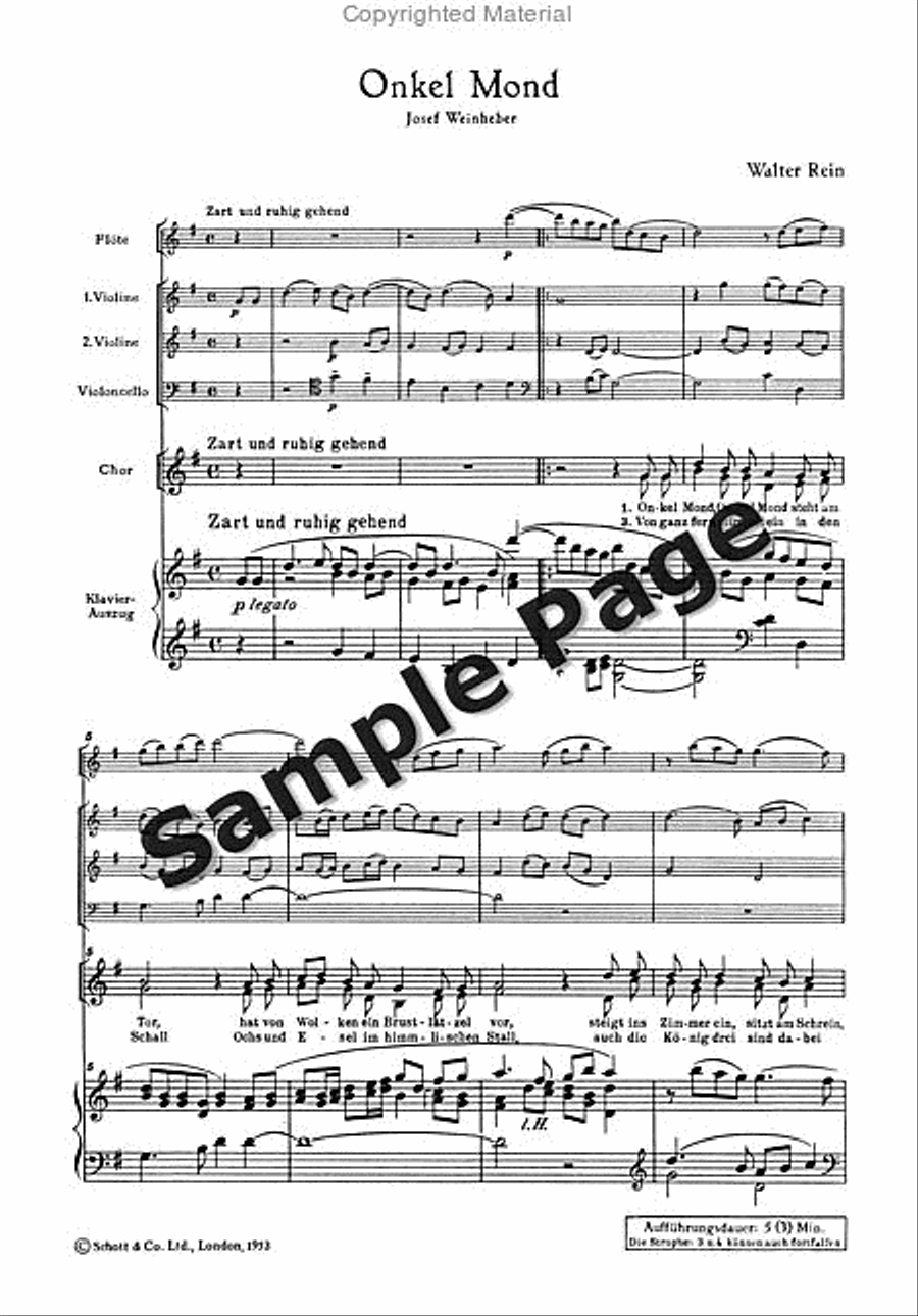 Onkel Mond Onkel Mond Children's Choir scores gallery preview page 4