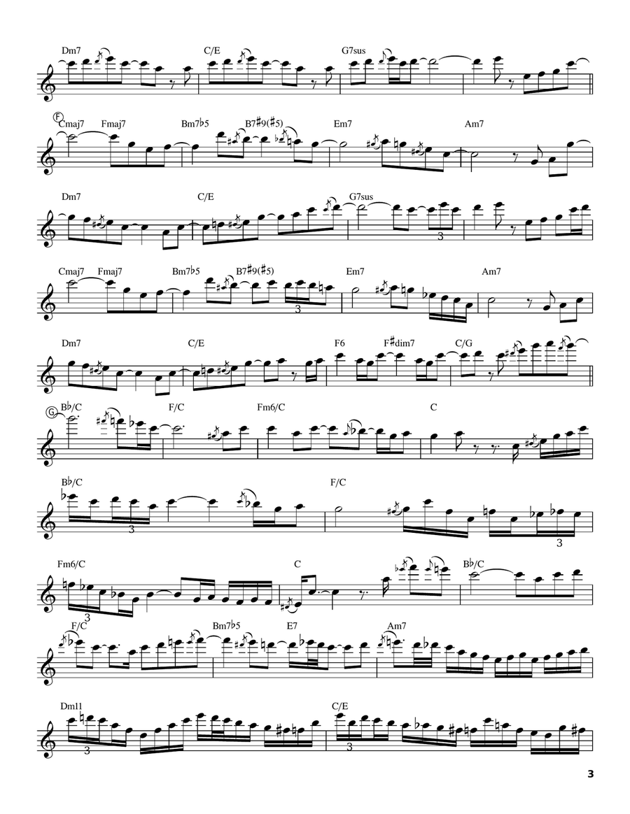 Midnight Magic Tenor Saxophone scores gallery preview page 3