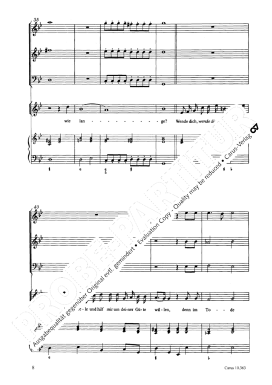 O Lord, punish me not (Ach Herr, strafe mich nicht) Soprano Voice scores gallery preview page 9