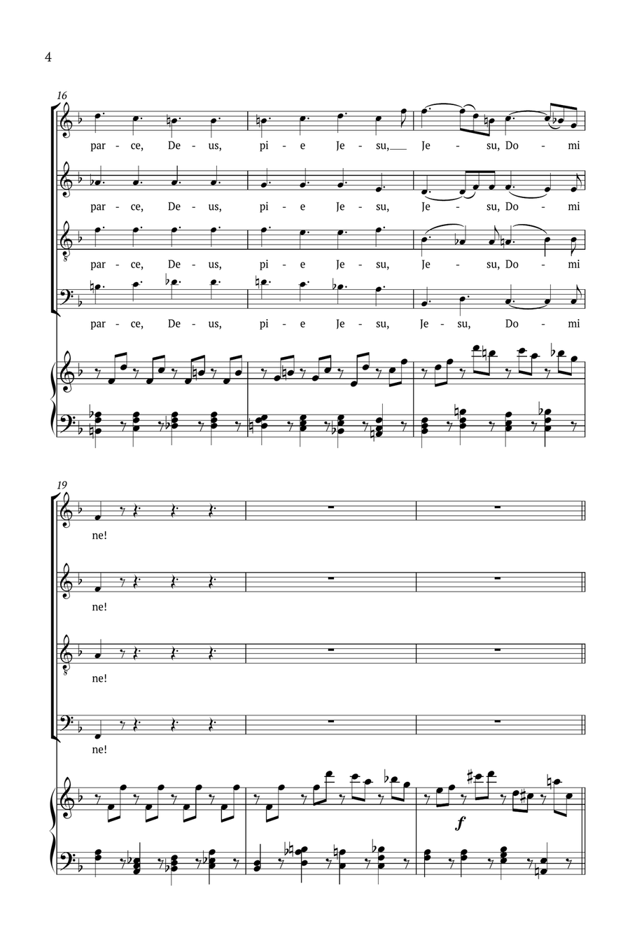 Lacrimosa Lacrimosa 4-Part scores gallery preview page 4