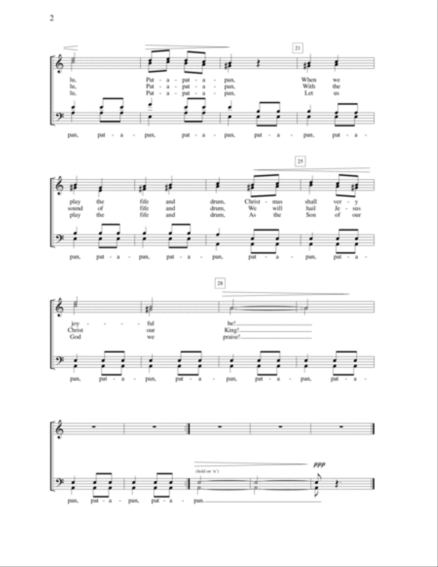 Pat-a-Pan Pat-a-Pan 4-Part scores gallery preview page 2