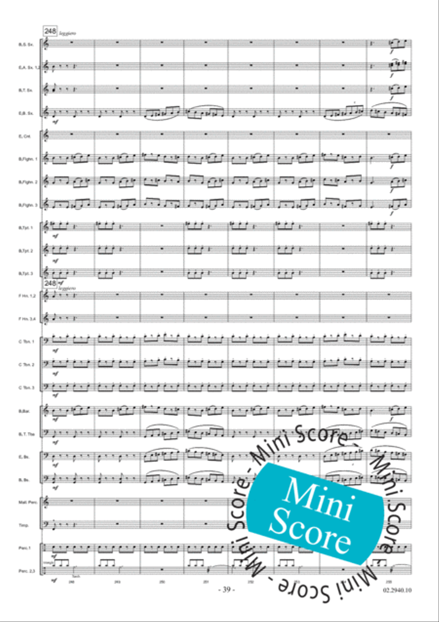 Aurora Aurora Fanfare Band scores gallery preview page 45