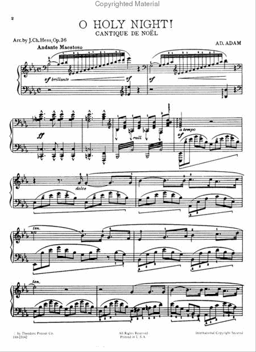 O Holy Night! Chamber Music scores gallery preview page 2