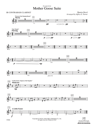 Mother Goose Suite: (wp) B-flat Contrabass Clarinet