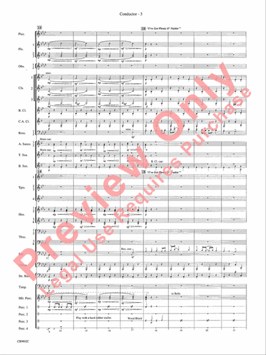 Porgy and Bess Concert Band scores gallery preview page 5