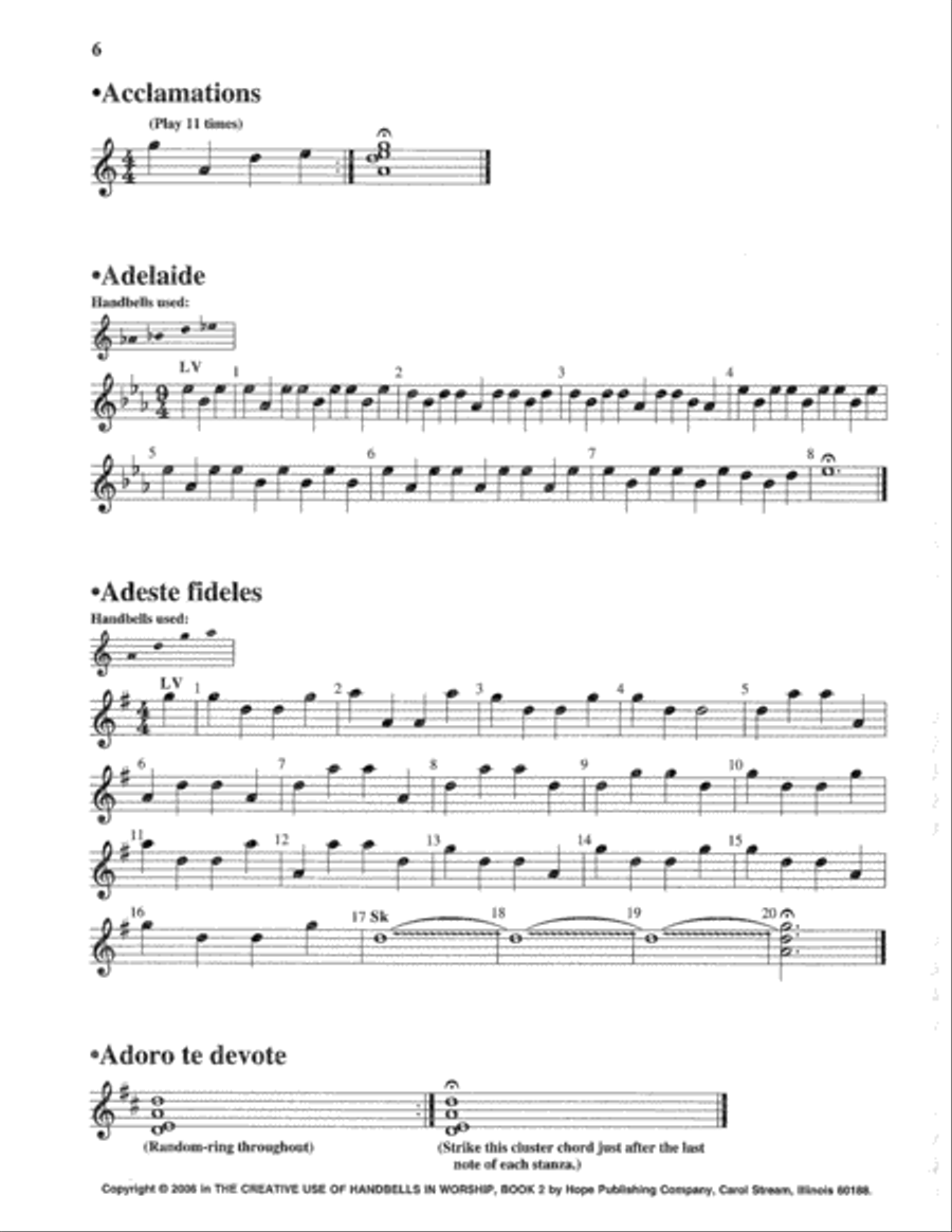Creative Use of Handbells in Worship Bk 2 (Vol. 7) Handbell Choir scores gallery preview page 3