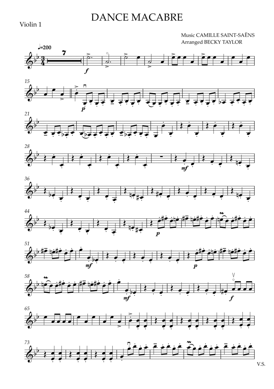 Dance Macabre - String Quartet String Quartet scores gallery preview page 1