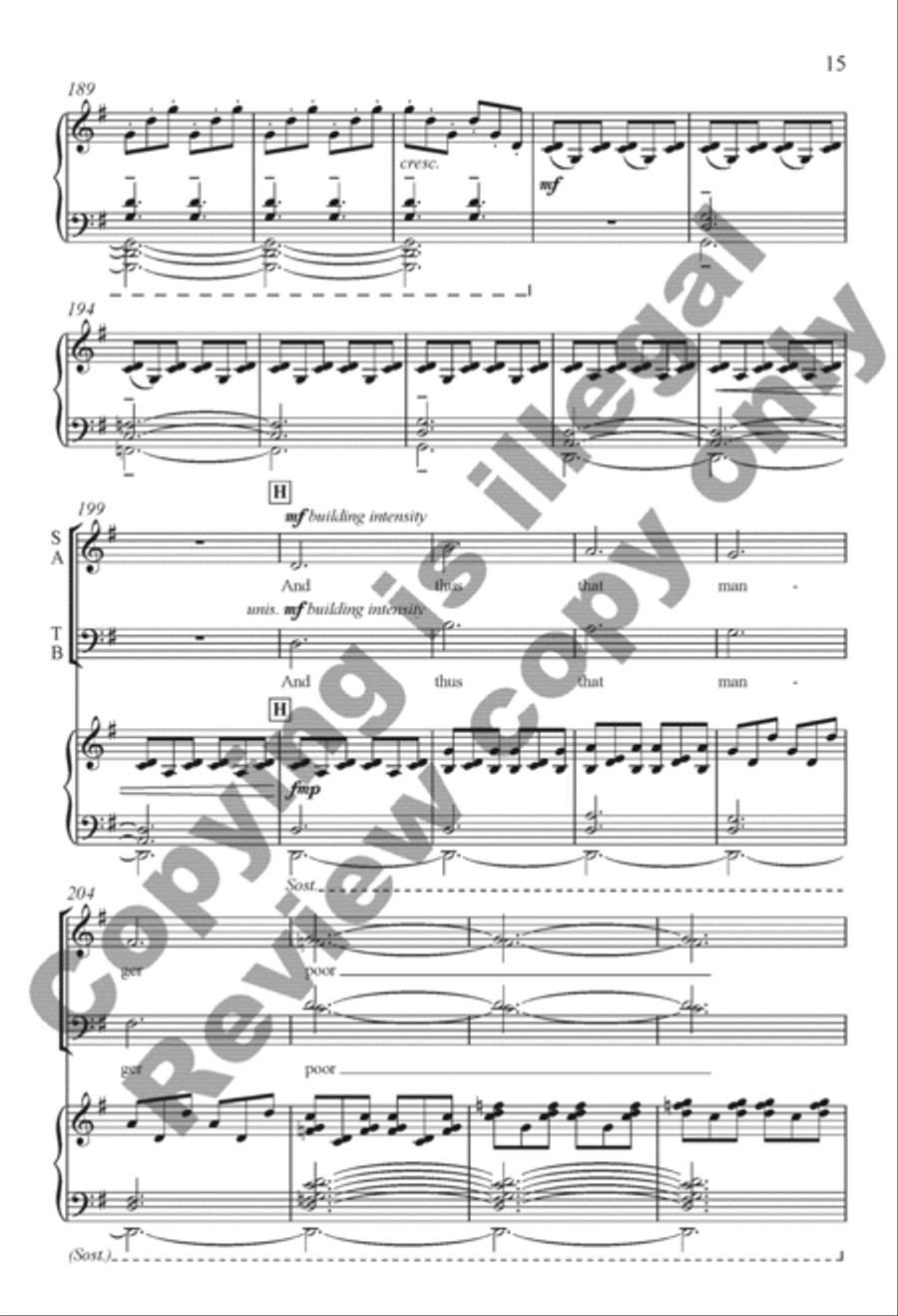 The Snow Lay On the Ground 4-Part scores gallery preview page 14