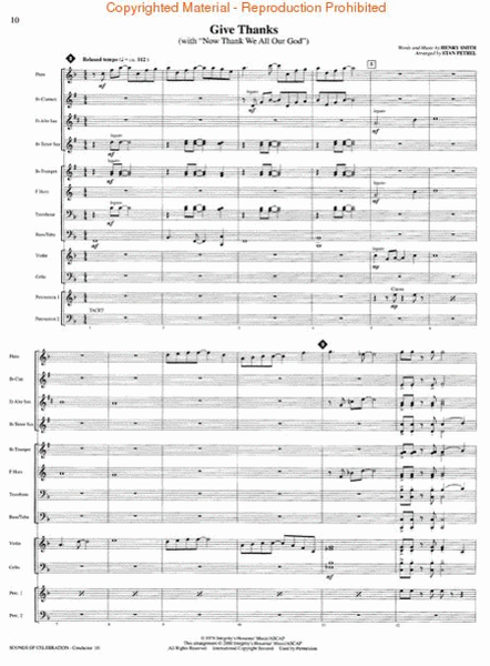 Sounds of Celebration - Conductor's Score/online audio image number null