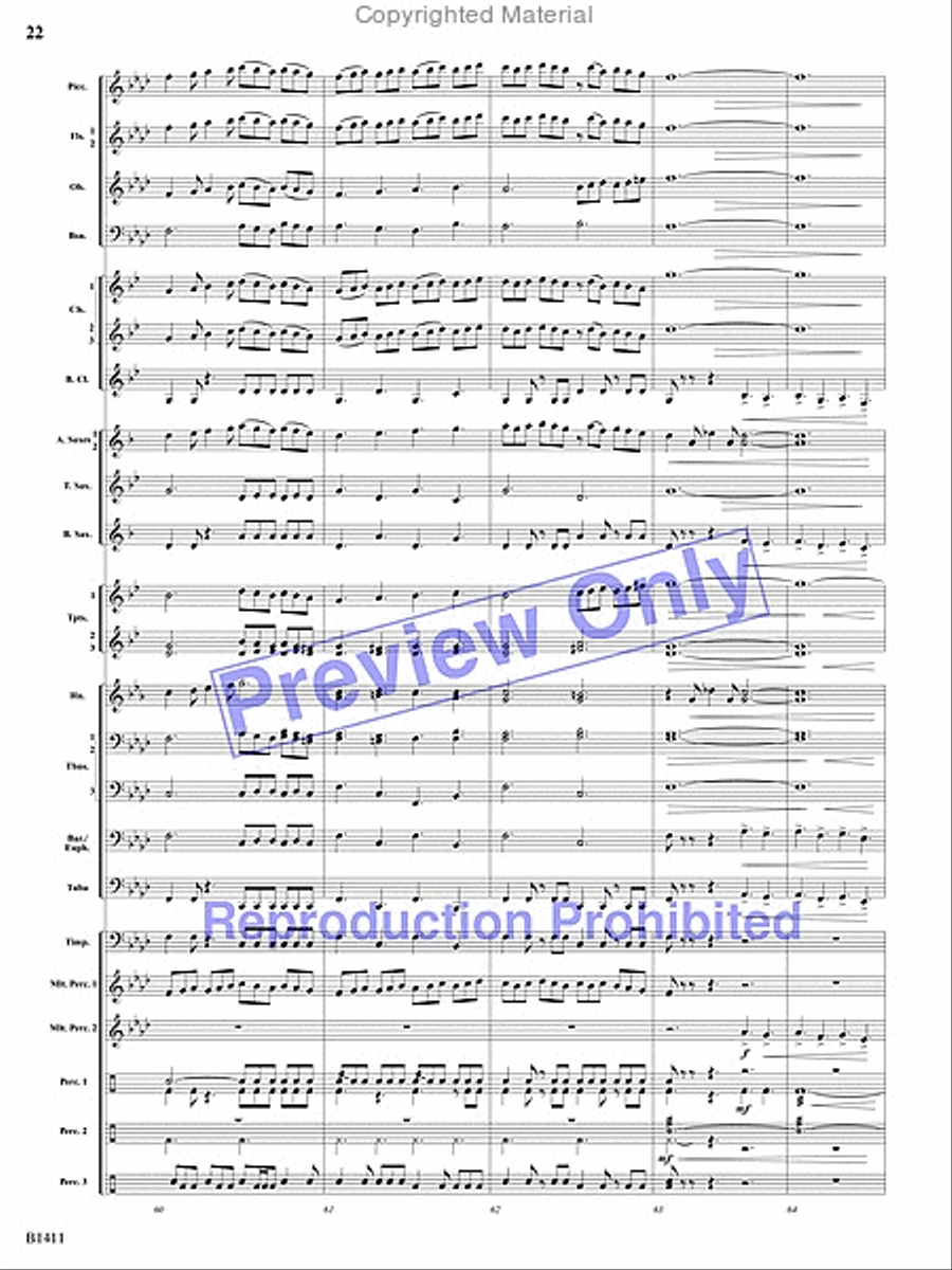 Pirates! Pirates! Concert Band scores gallery preview page 62