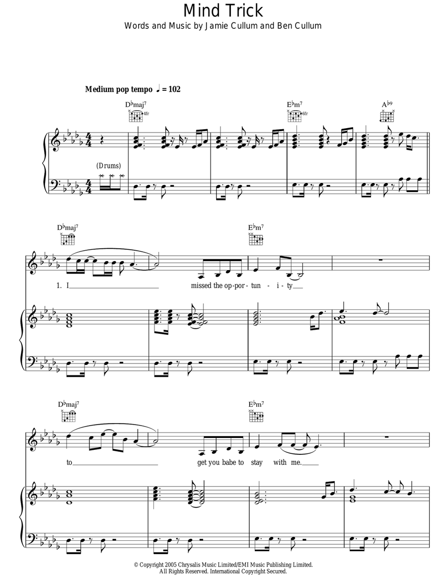 Mind Trick Acoustic Guitar scores gallery preview page 1