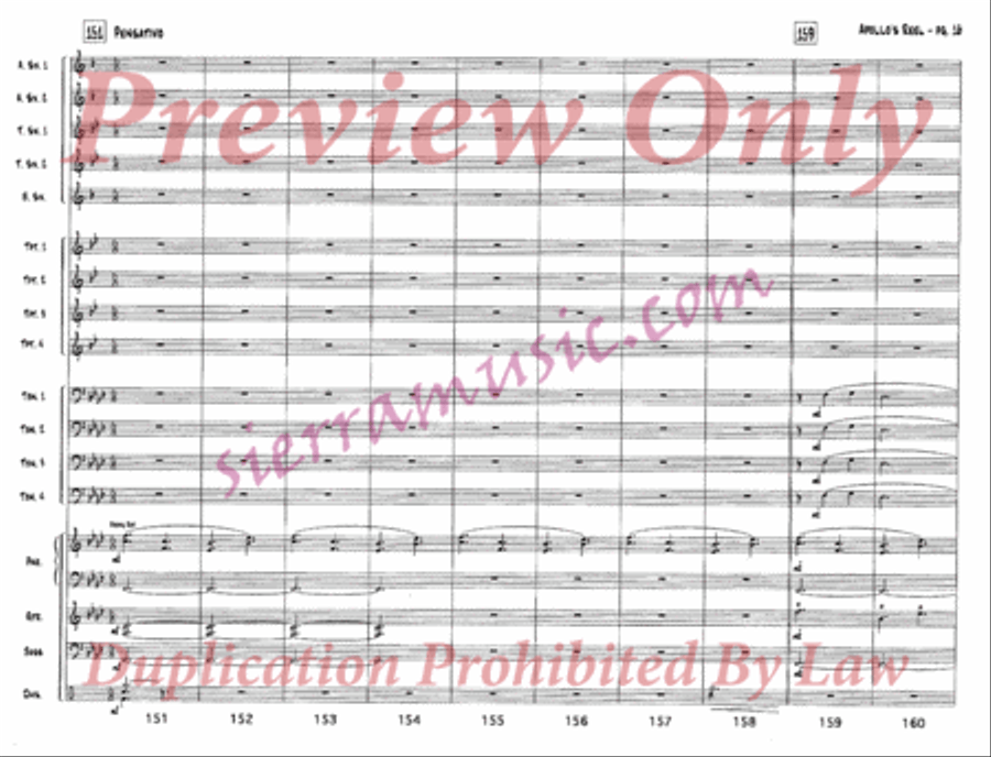 Apollo's Reel Jazz Ensemble scores gallery preview page 17