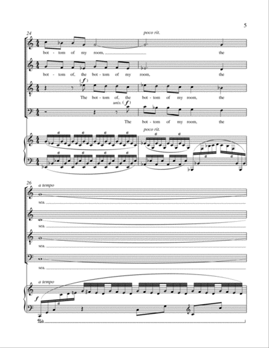 1. The Bottom of the Sea 1. The Bottom of the Sea Divisi scores gallery preview page 6