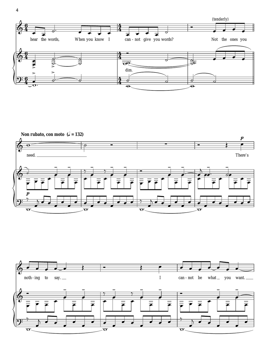 We Do Not Belong Together Piano, Vocal scores gallery preview page 4