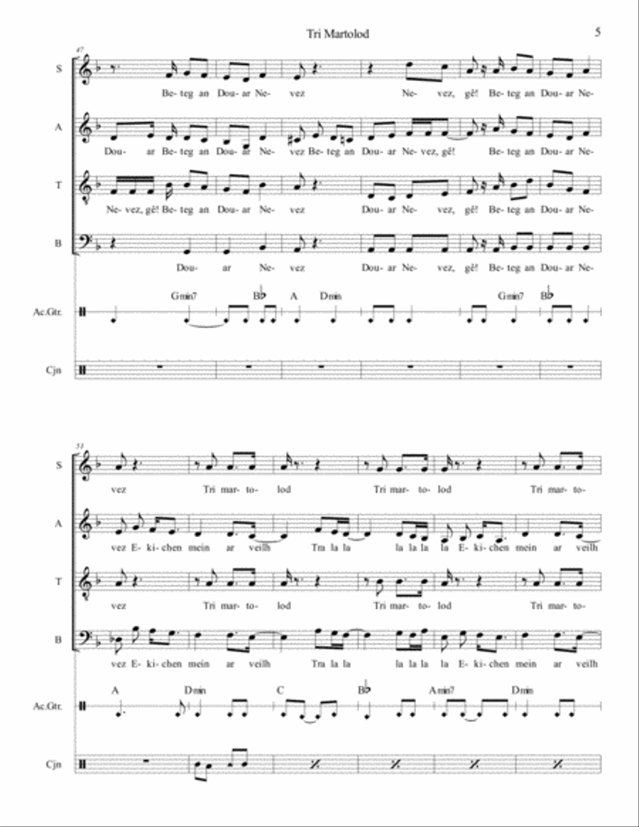 Tri Martolod 4-Part scores gallery preview page 5