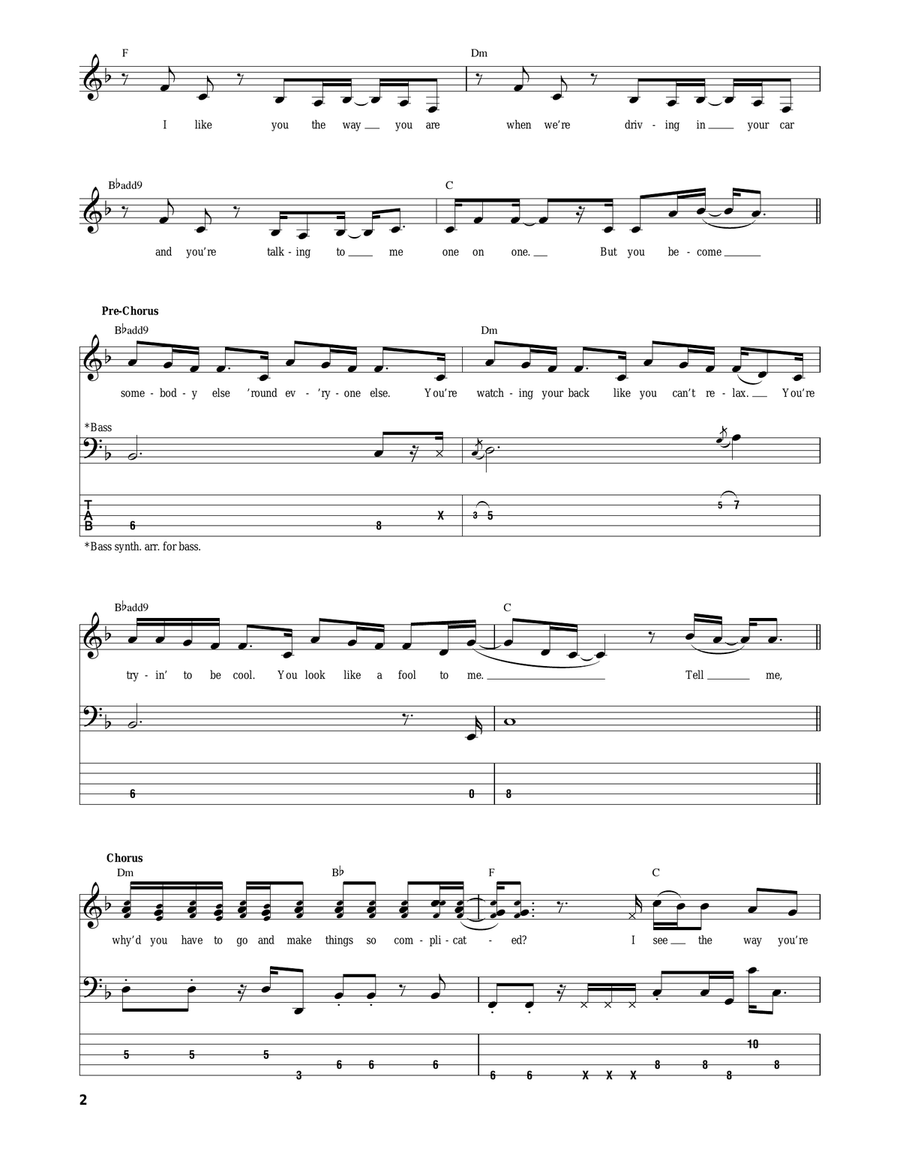 Complicated Acoustic Guitar scores gallery preview page 2