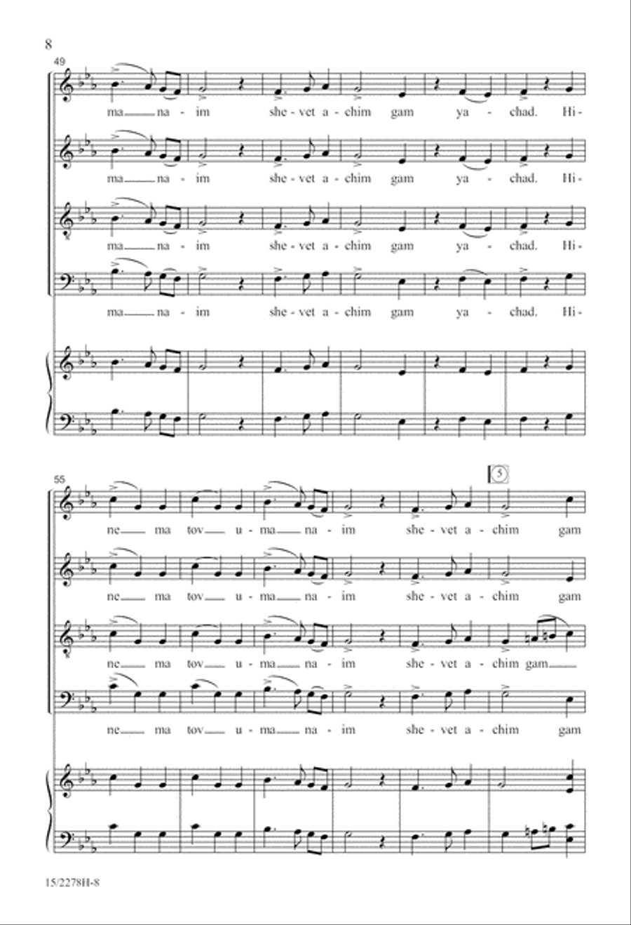 On Justice, Truth, and Peace 4-Part scores gallery preview page 8