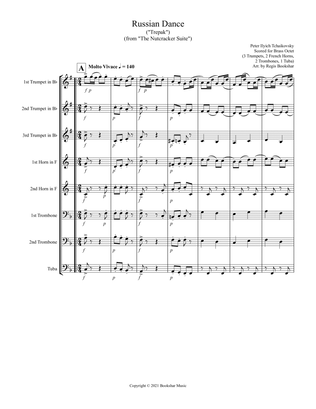 Russian Dance ("Trepak") (from "The Nutcracker Suite") (F) (Brass Octet - 3 Trp, 2 Hrn, 2 Trb, 1 Tub
