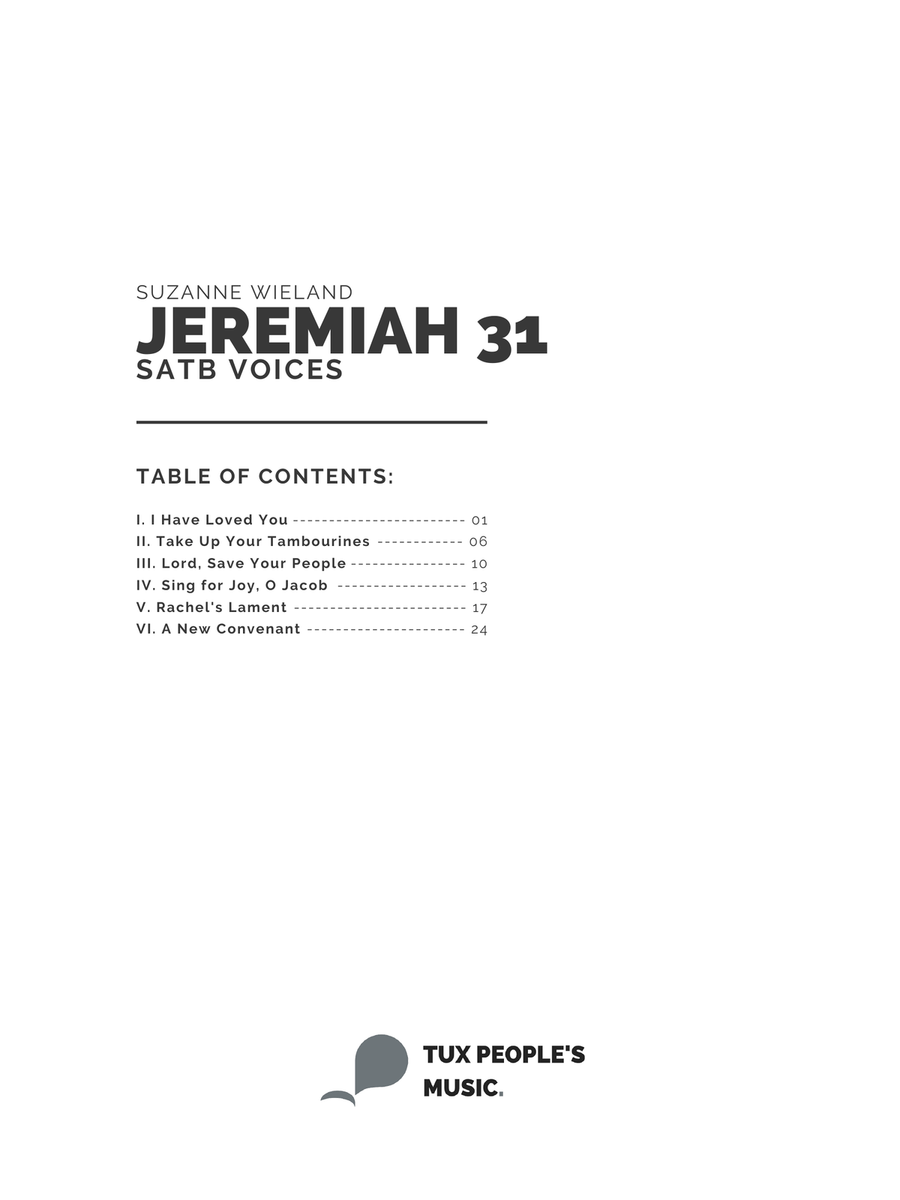 Jeremiah 31 Jeremiah 31 4-Part scores gallery preview page 3