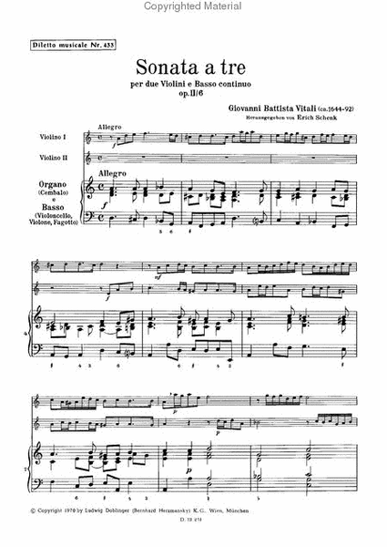 Sonata a tre d-moll op. 2 / 6