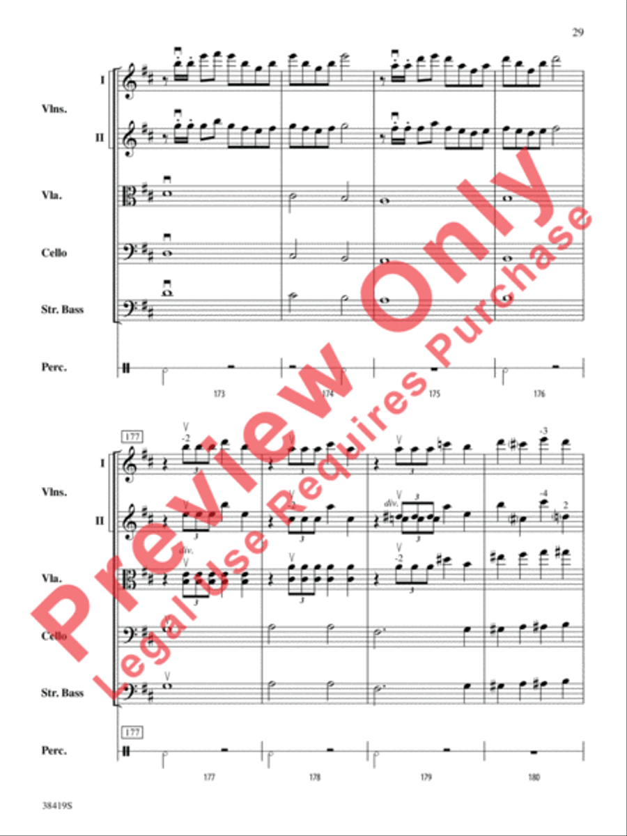 Highlights from the 1812 Overture String Orchestra scores gallery preview page 30
