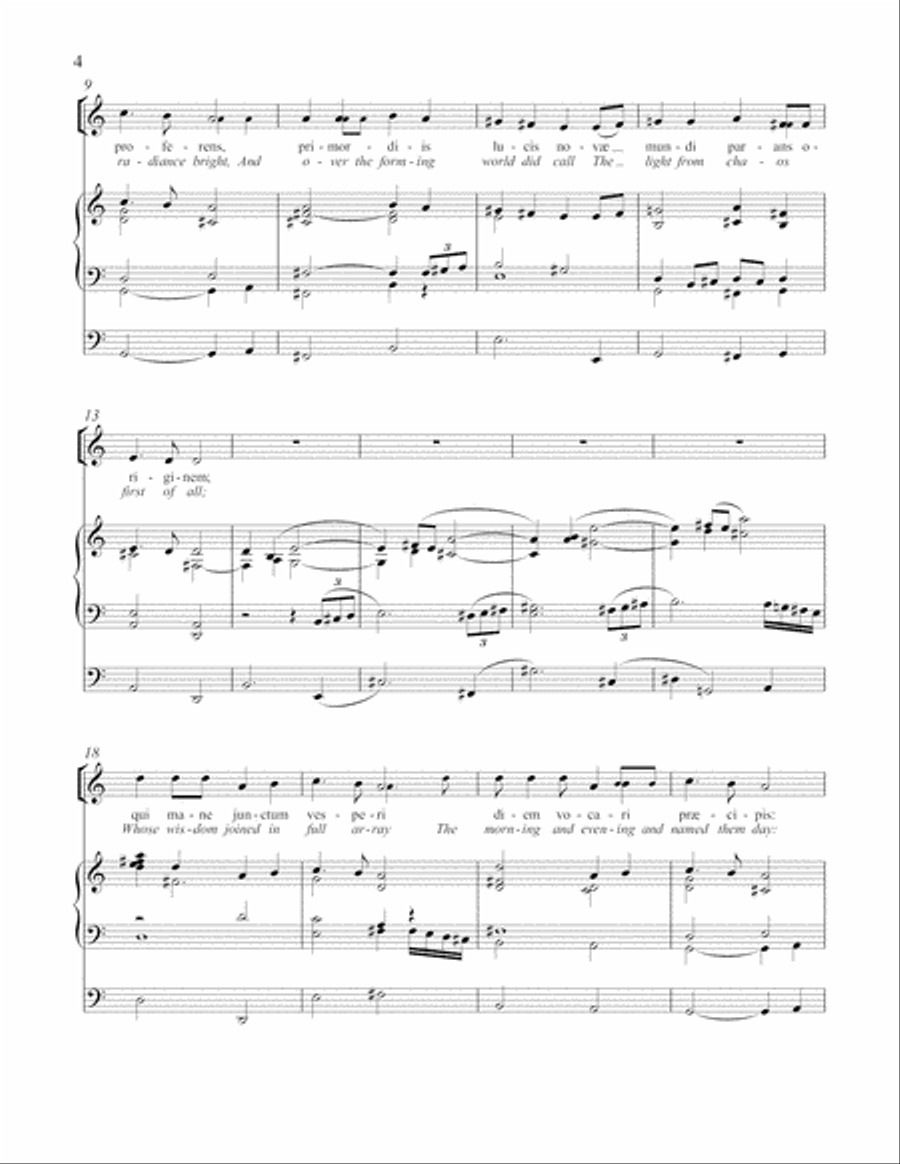 Hymnus ad Vesperas Hymnus ad Vesperas 4-Part scores gallery preview page 3