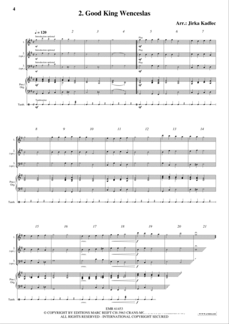 12 Easy Christmas Songs Woodwind Duet scores gallery preview page 4