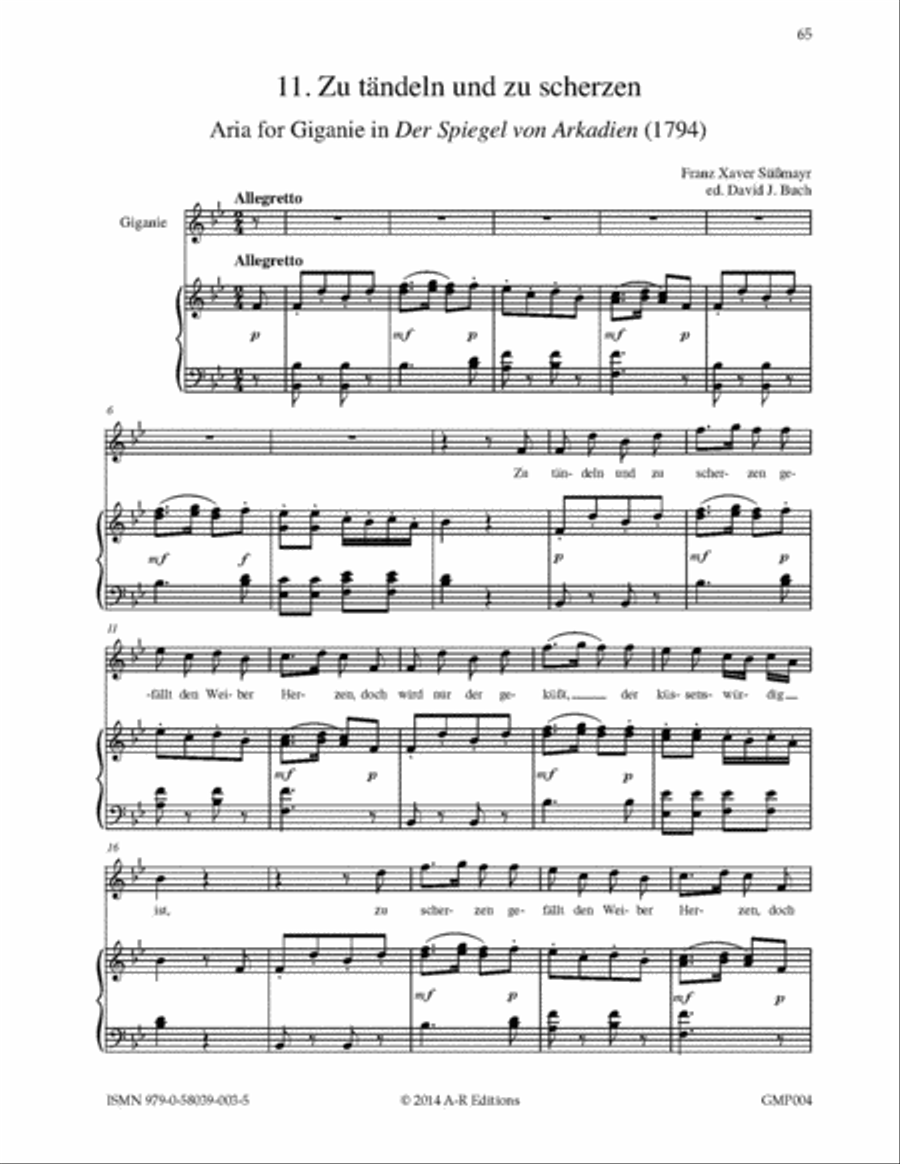 German Opera Arias for Soprano and Piano Voice Solo scores gallery preview page 5