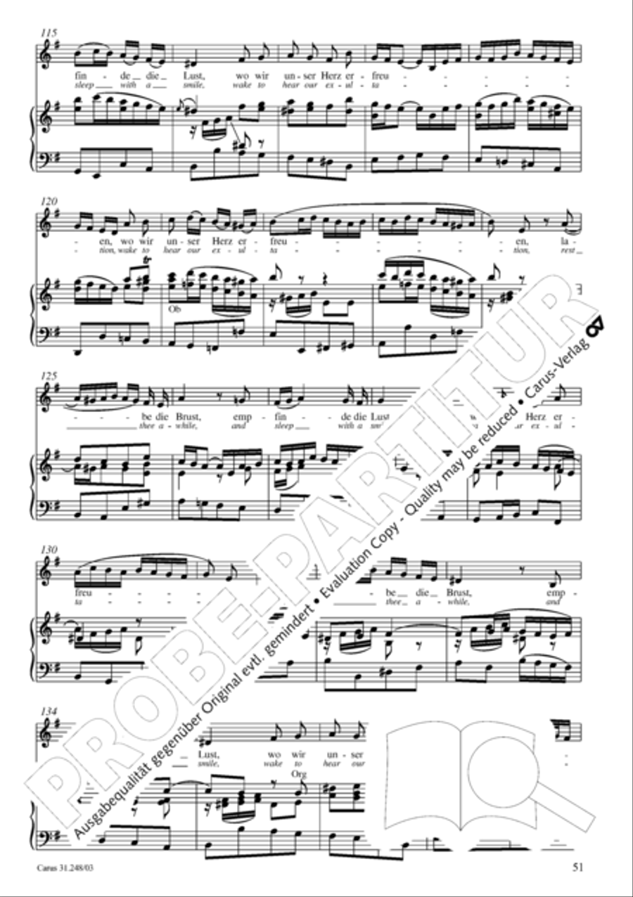 Christmas oratorio (Weihnachtsoratorium, Teile I-III) 4-Part scores gallery preview page 56