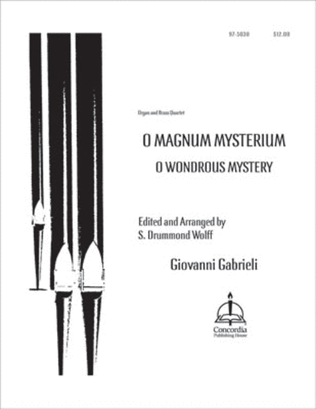 O magnum mysterium / O Wondrous Mystery (Full Score) (Wolff)