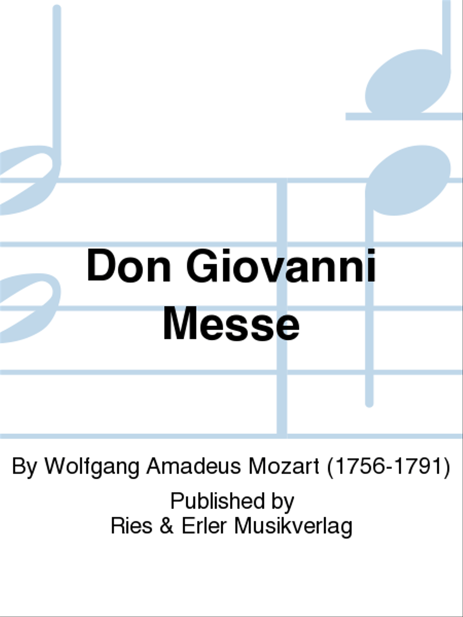 Don Giovanni Messe Don Giovanni Messe 4-Part scores gallery preview page 1
