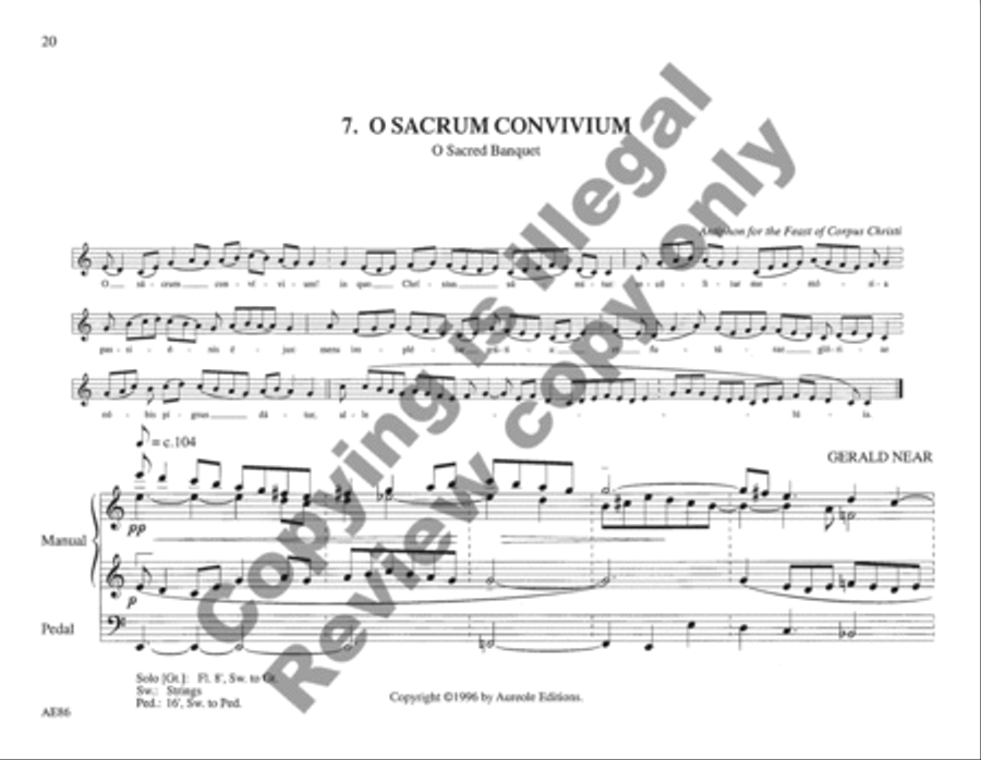 St. Augustine's Organbook Organ scores gallery preview page 8