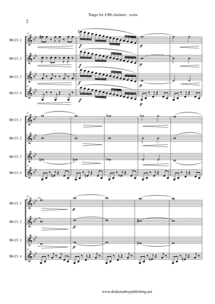 Tango (4 Bb clarinets)