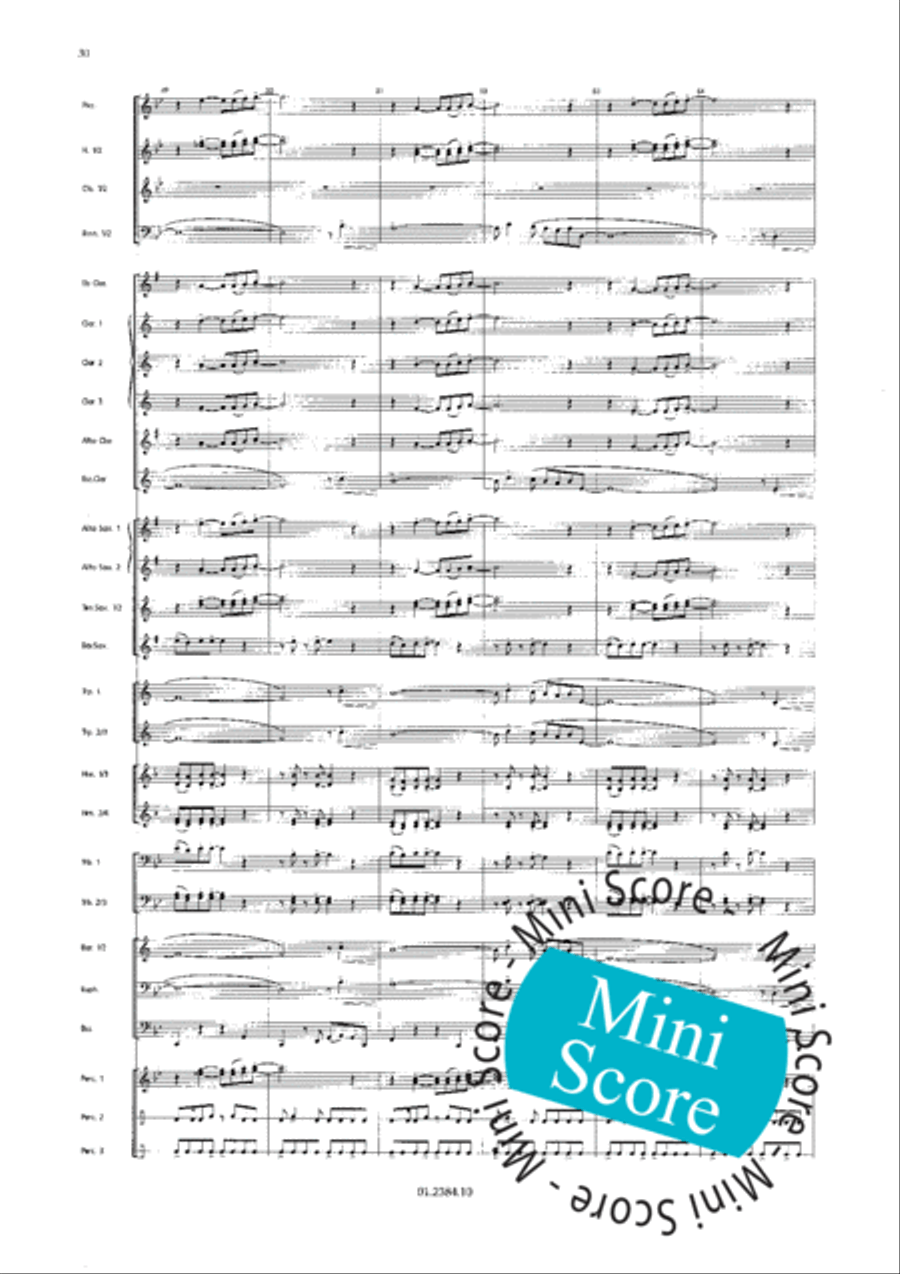 Os Passaros Do Brasil Concert Band scores gallery preview page 38