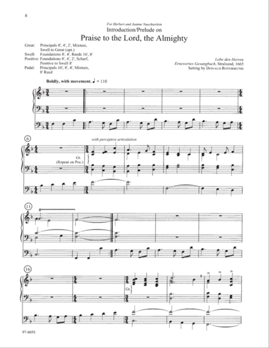 Seven Hymn Preludes, Set 5 Organ scores gallery preview page 3
