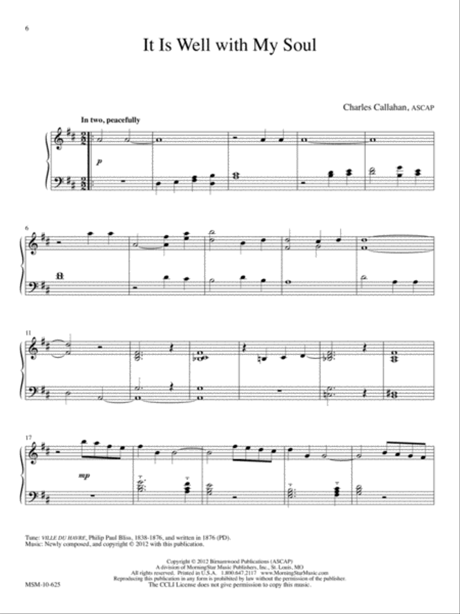 Gospel Music for Manuals Organ scores gallery preview page 4